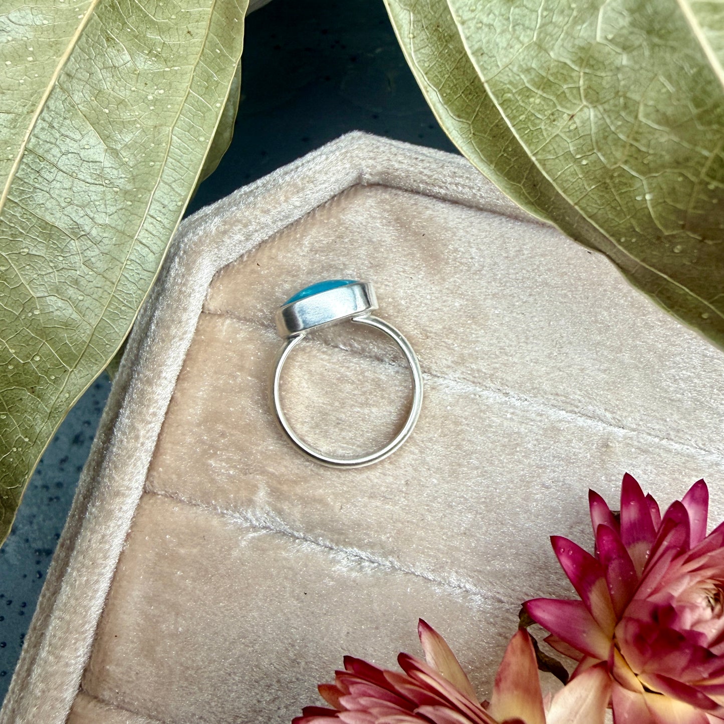 Sleeping Beauty Turquoise Ring - size 6