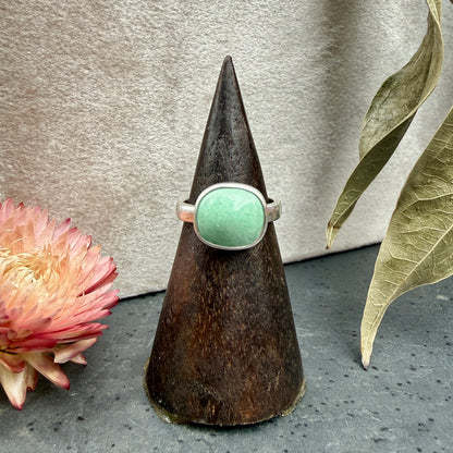 Square Variscite Ring - size 7