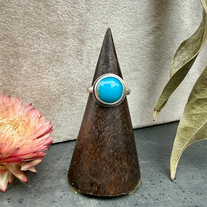 Sleeping Beauty Turquoise Ring - size 5.5