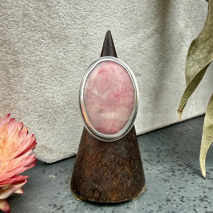 Rhodonite Statement Ring - size 7