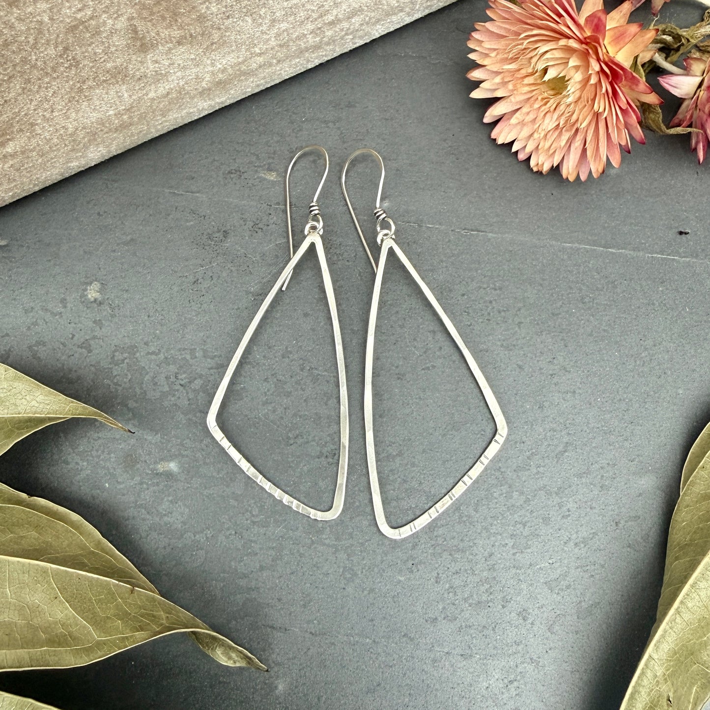 Triangle Window Earrings, Large - Variation 2