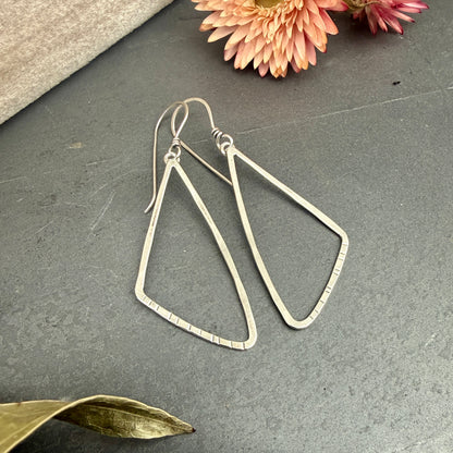 Triangle Window Earrings, Small - Variation 2