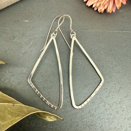 Triangle Window Earrings, Small - Variation 2