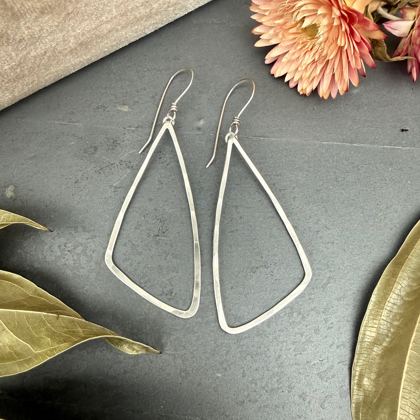 Triangle Window Earrings, Large - Variation 1