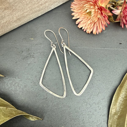 Triangle Window Earrings, Small - Variation 1