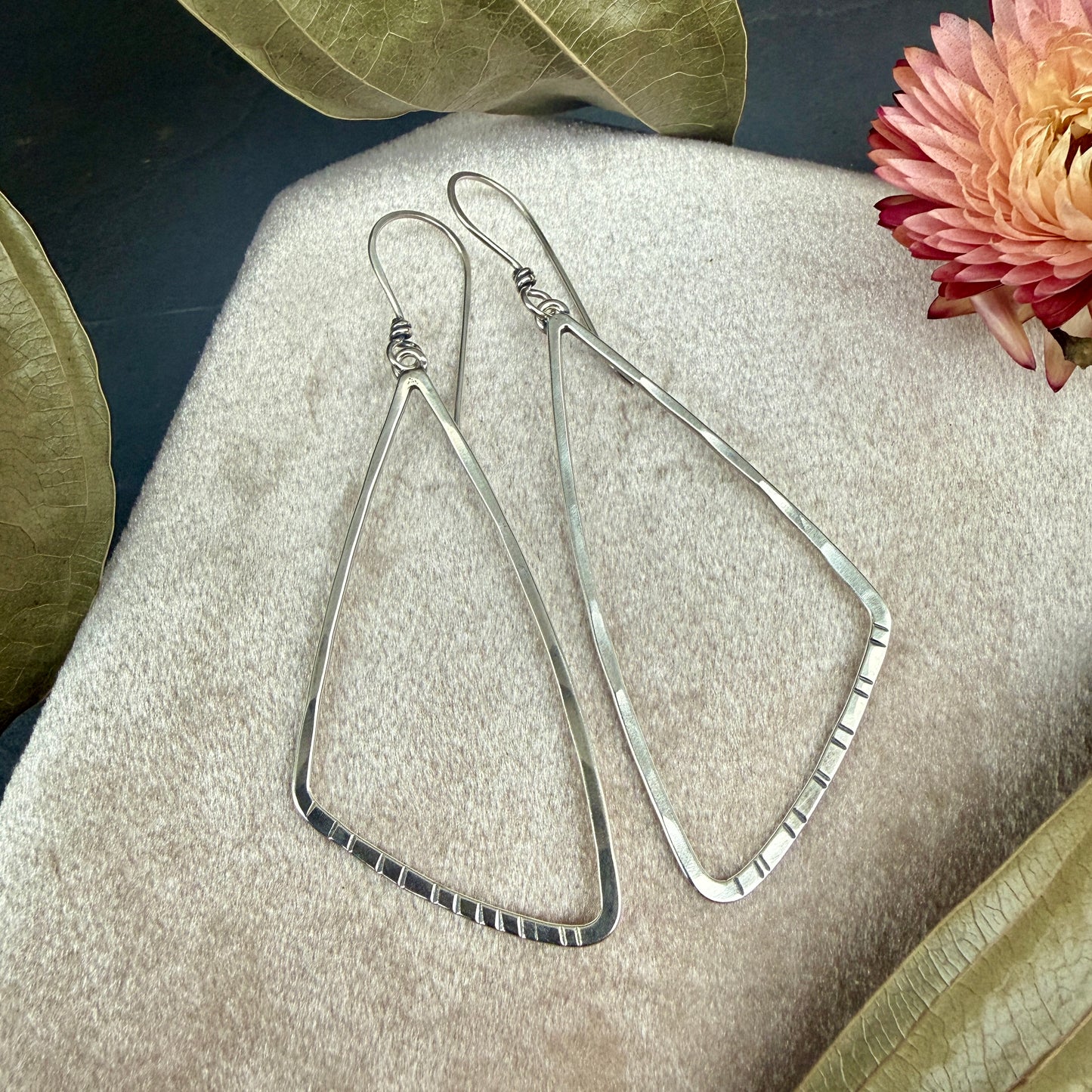 Triangle Window Earrings, Large - Variation 2