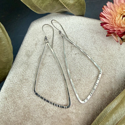 Triangle Window Earrings, Large - Variation 2
