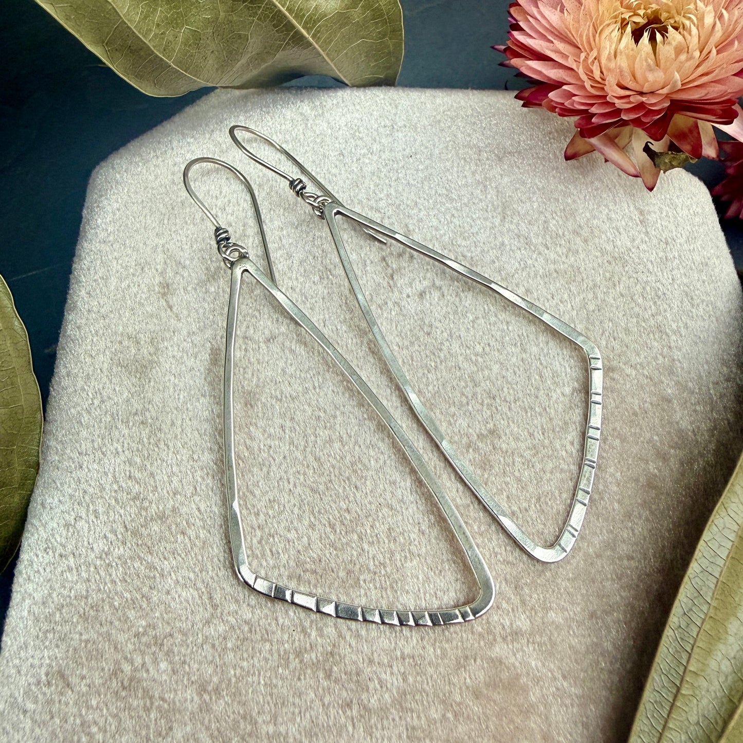 Triangle Window Earrings, Large - Variation 2