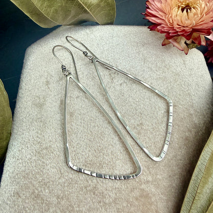 Triangle Window Earrings, Large - Variation 2