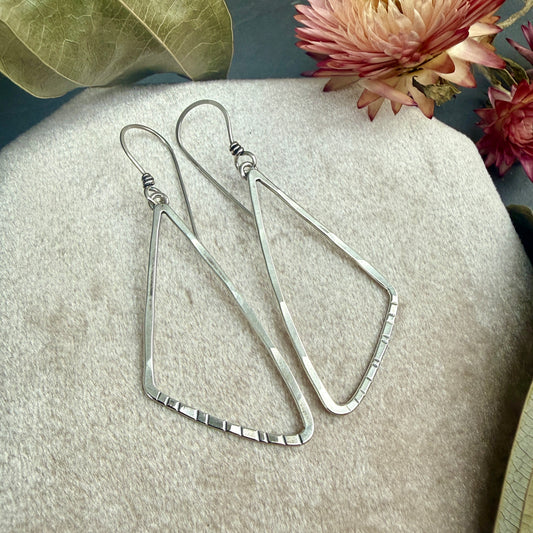 Triangle Window Earrings, Small - Variation 2