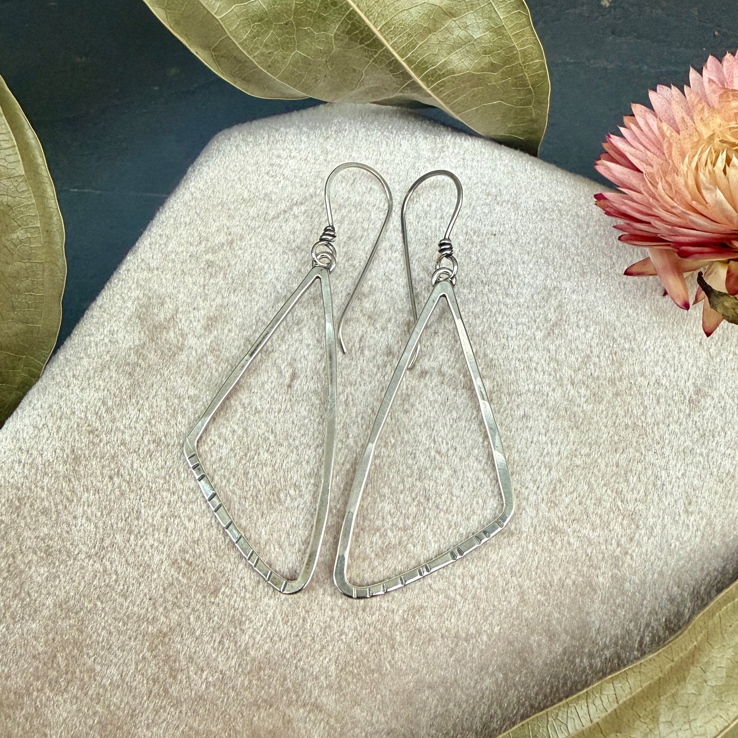 Triangle Window Earrings, Small - Variation 2