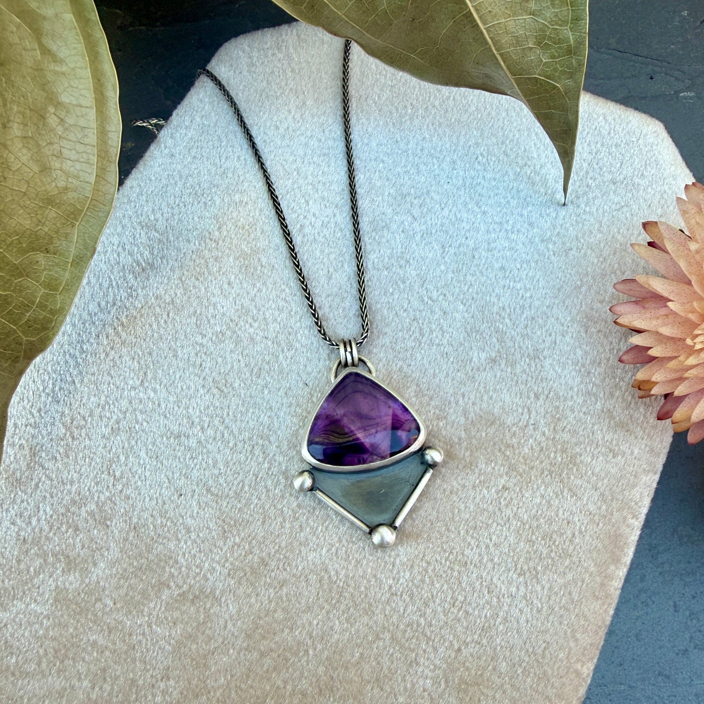 Amethyst Shadowbox Necklace