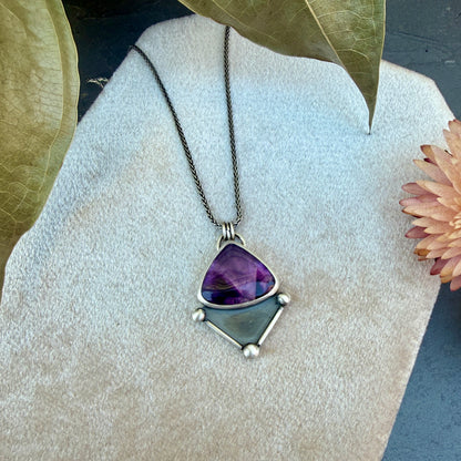 Amethyst Shadowbox Necklace