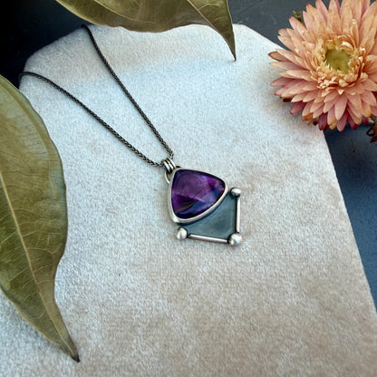 Amethyst Shadowbox Necklace