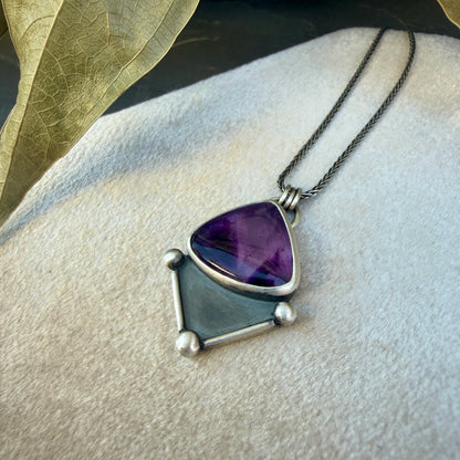Amethyst Shadowbox Necklace
