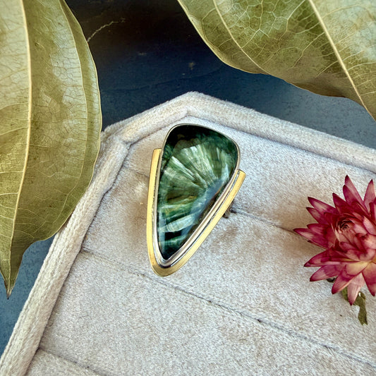 Seraphinite Ring - Size 9