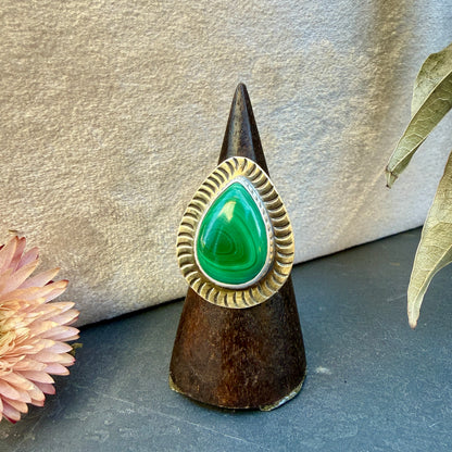 Malachite Ring - Size 9