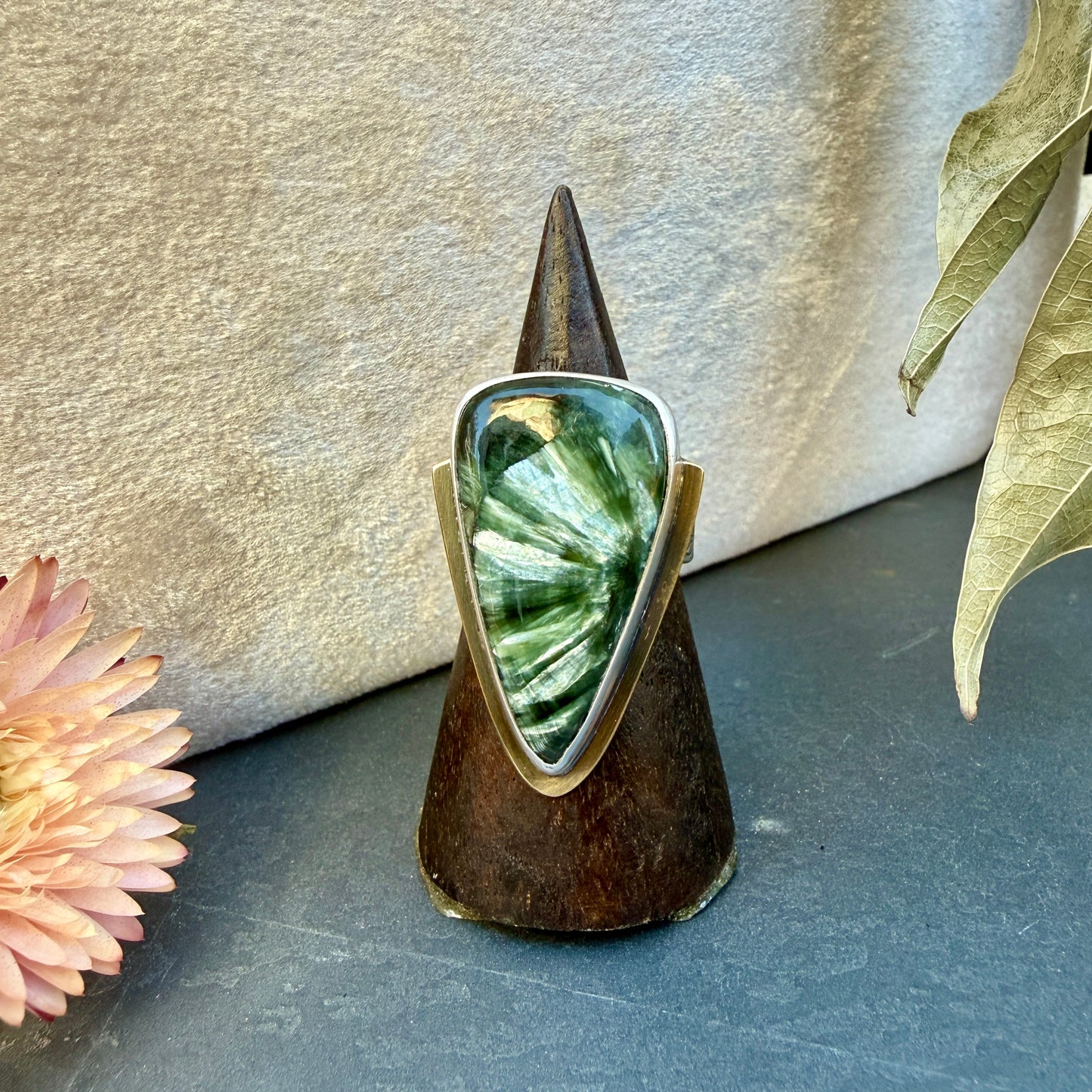 Seraphinite Ring - Size 9