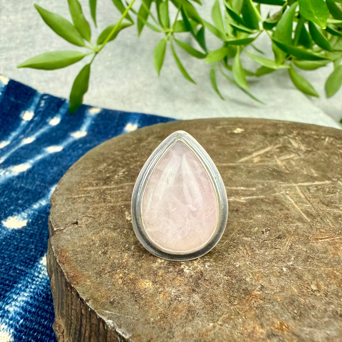 Rose Quartz Ring - Size 8