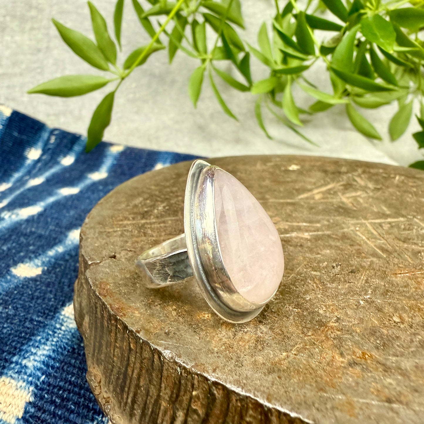 Rose Quartz Ring - Size 8