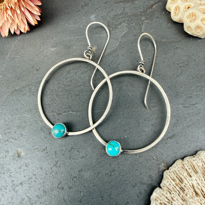Large Round Portal Earrings - with stone options