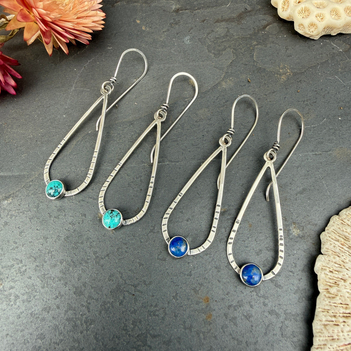 Droplet Portal Earrings - with stone options