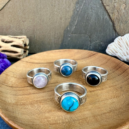 Everyday Stone Ring - Wide