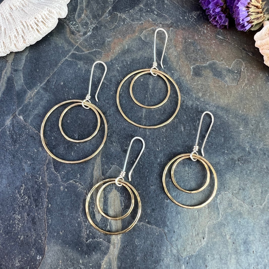 Orbit Earrings - Brass