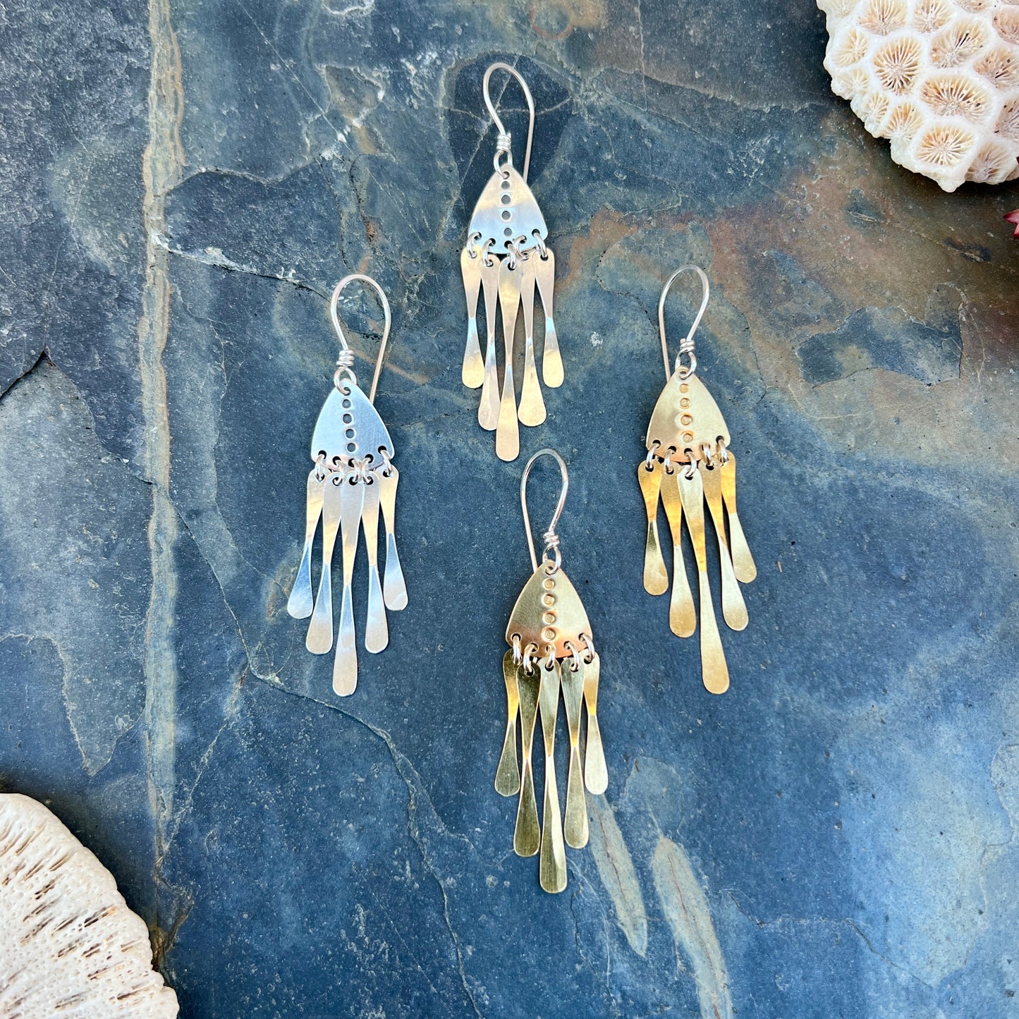 Triangle Fringe Earrings