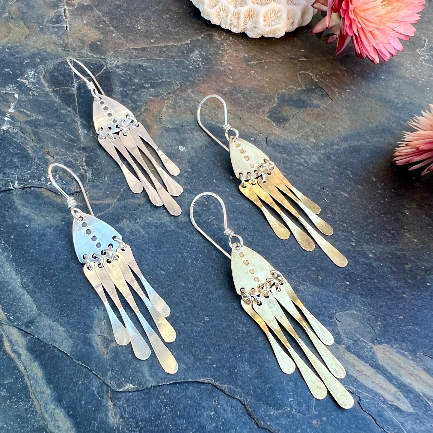 Triangle Fringe Earrings