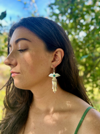 Phoenix Earrings with Stone