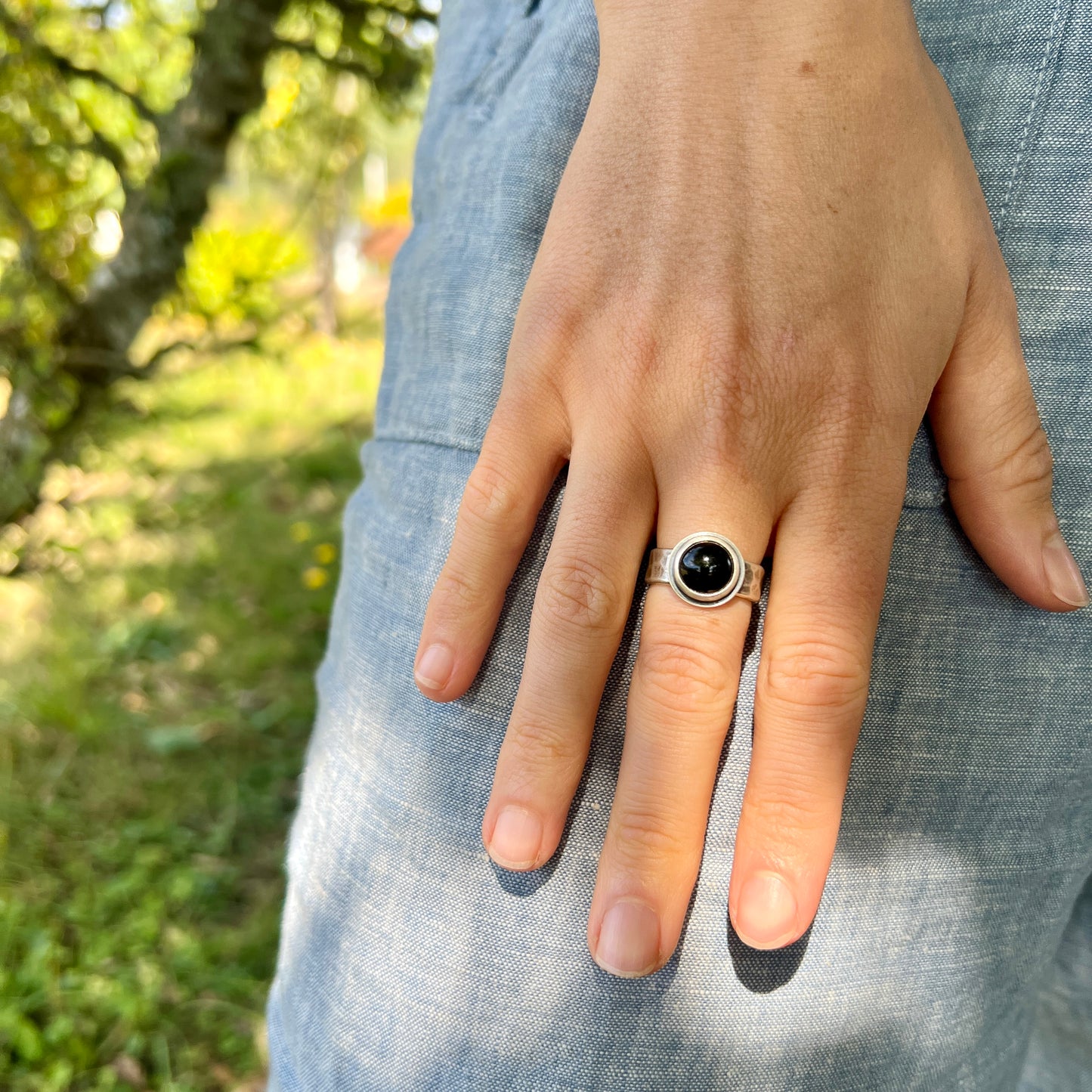 Everyday Stone Ring - Wide