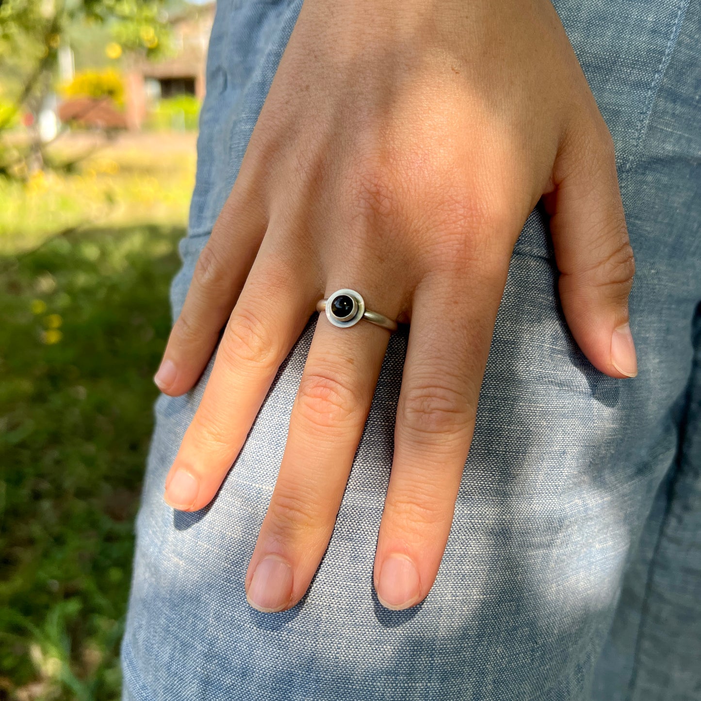 Everyday Stone Ring - Narrow