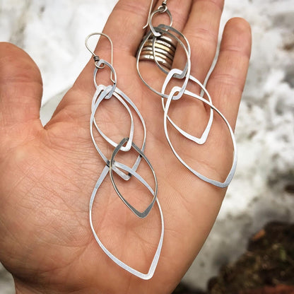 Handmade Chain: Organic Composition Earrings or Necklace - 4.5 hours
