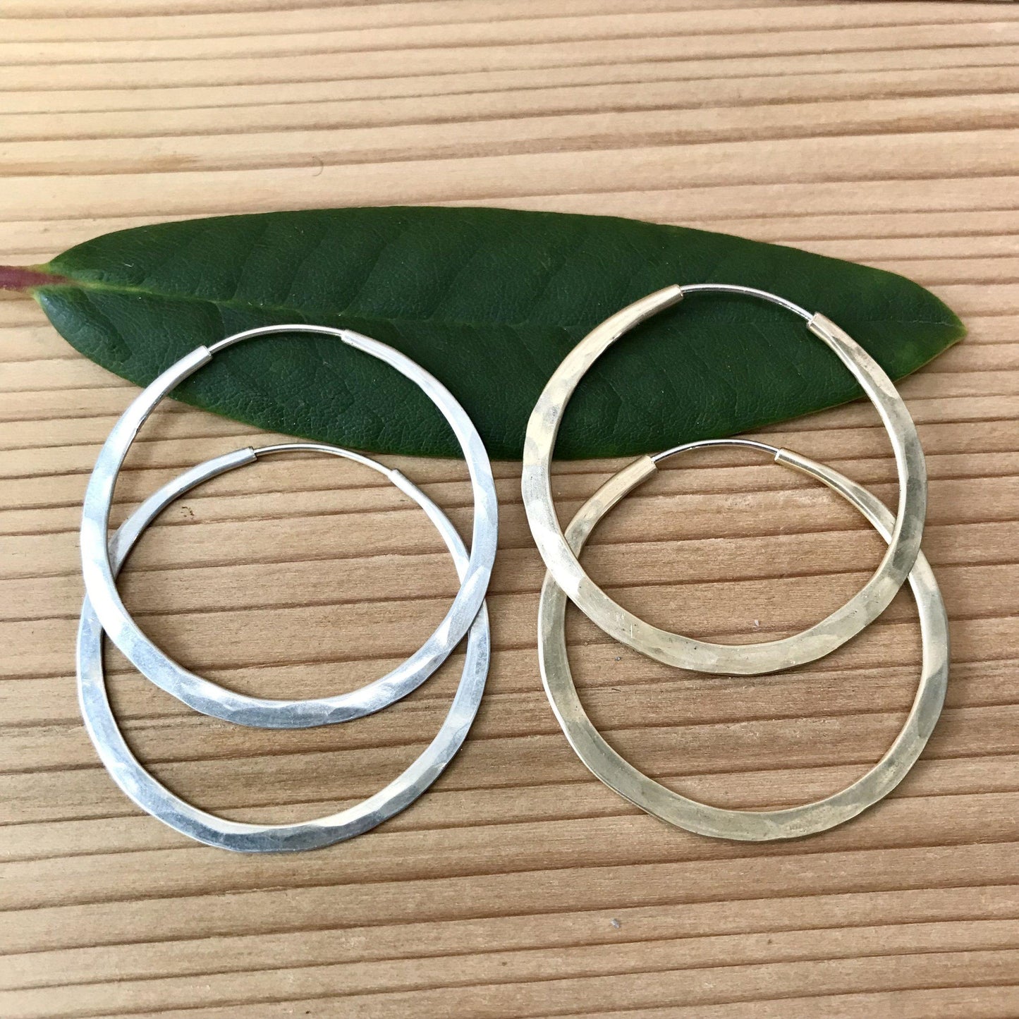 Tension Hoops - Silver or Gold Fill