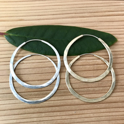 Tension Hoops - Silver or Gold Fill