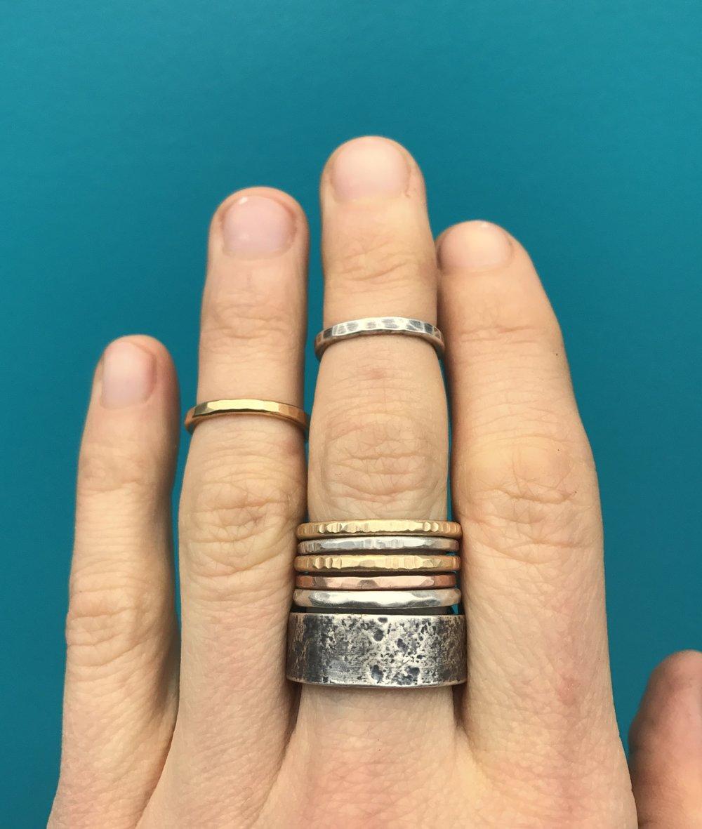 Stacking Rings and Wide Band Rings - 3 hours