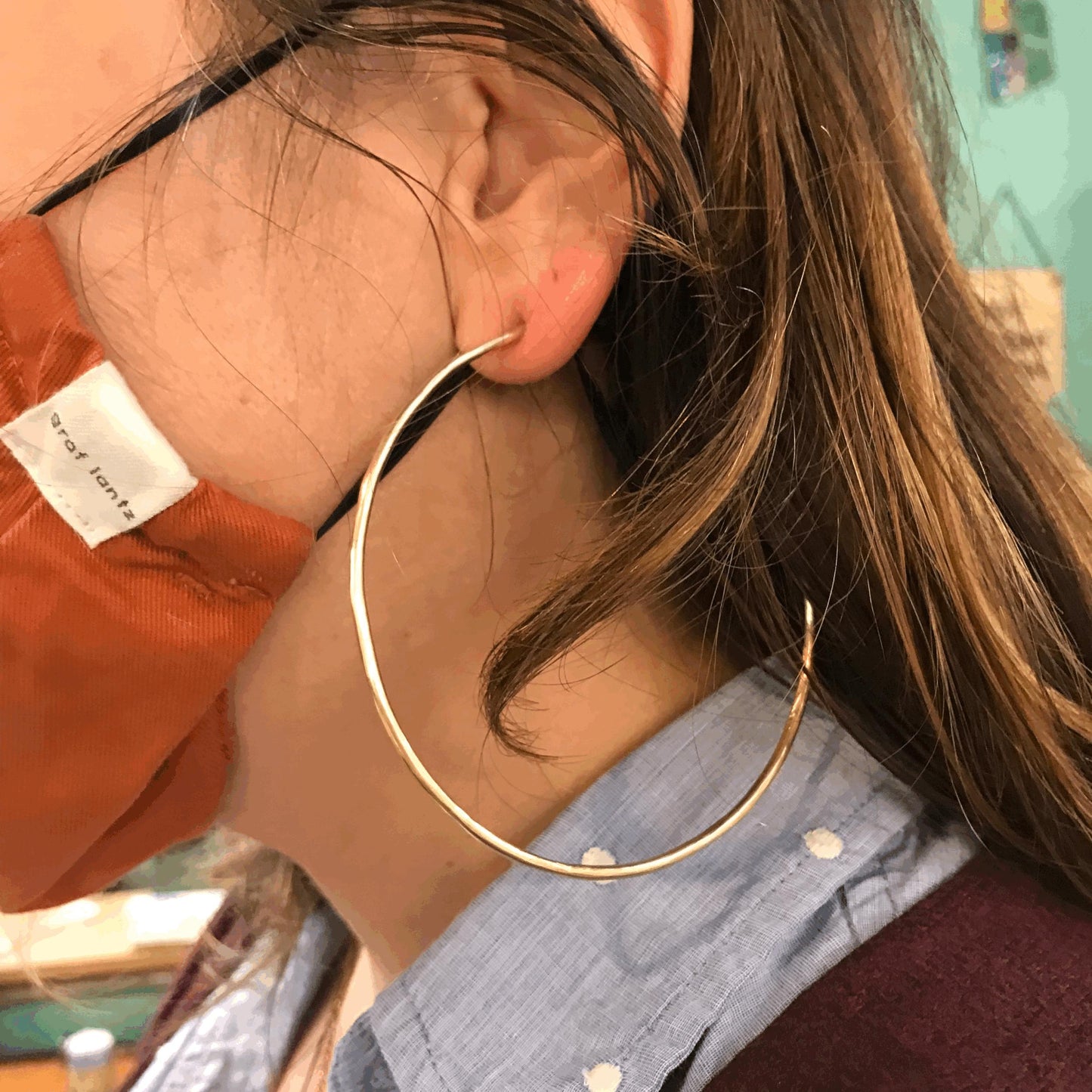 Hand Forged Hoops and Stud Earrings - 4 hours